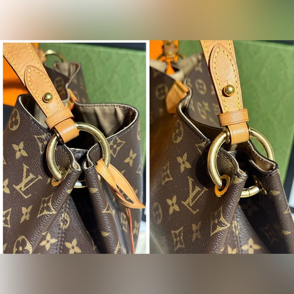 LOUIS VUITTON w/COA Complete Inclusion Graceful MM Monogram Hobo BAG - Picture 9 of 17
